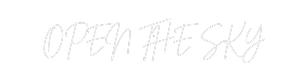 Neon personalizado: OPEN THE SKY