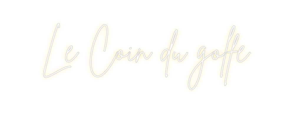 Neon personalizado: Le Coin du go...
