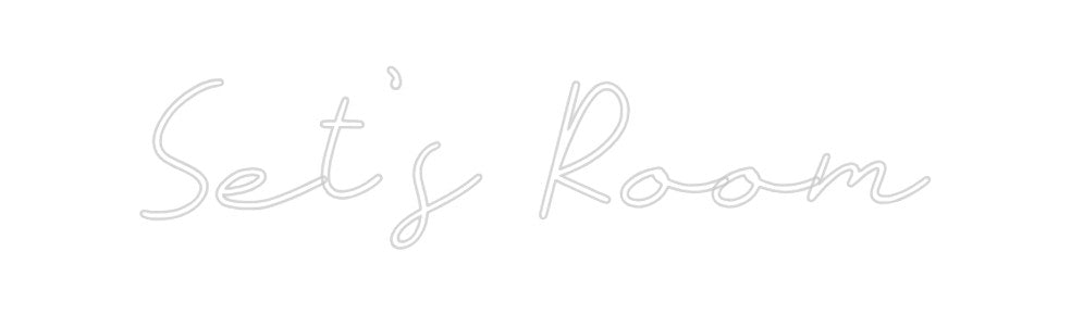 Neon personalizado: Set's Room