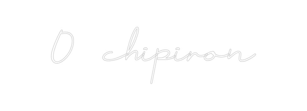 Neon personalizado: O chipiron