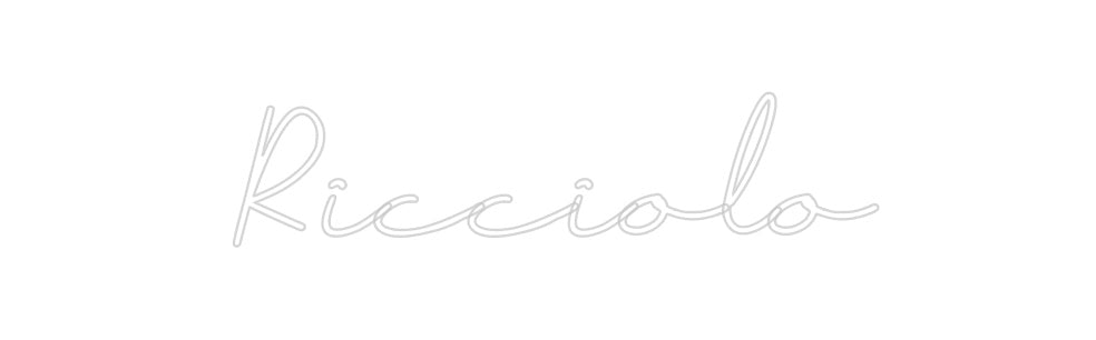 Neon personalizado: Ricciolo