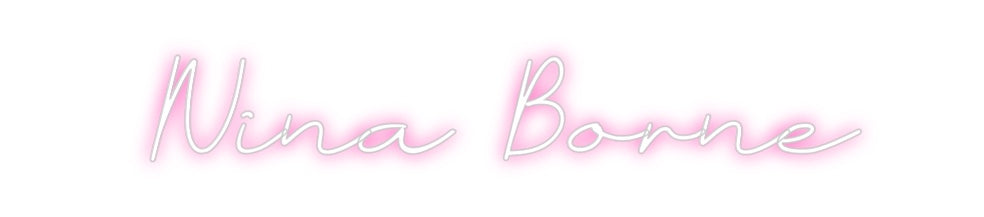 Neon personalizado: Nina Borne