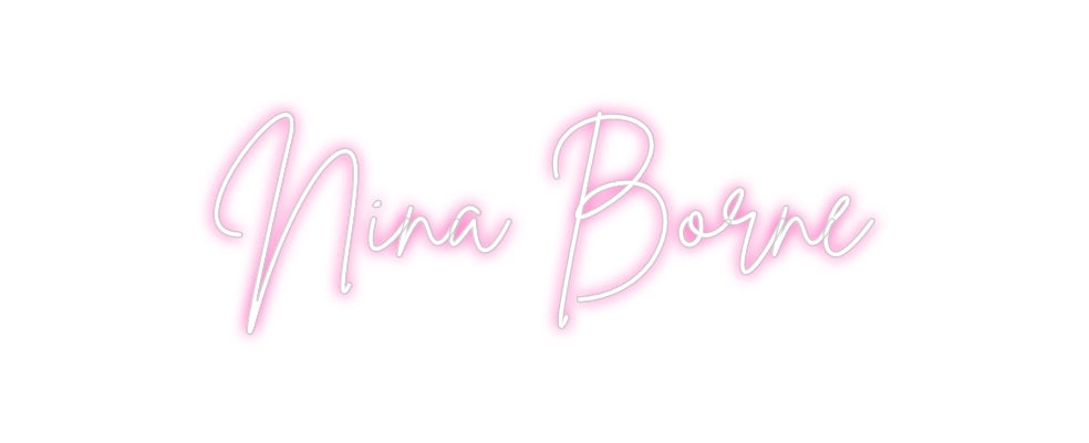 Neon personalizado: Nina Borne