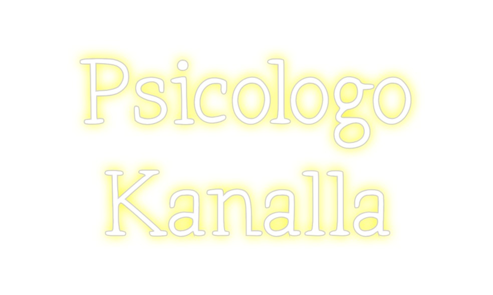 Neon personalizado: Psicologo
Ka...