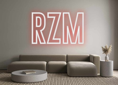 Neon personalizado: RZM