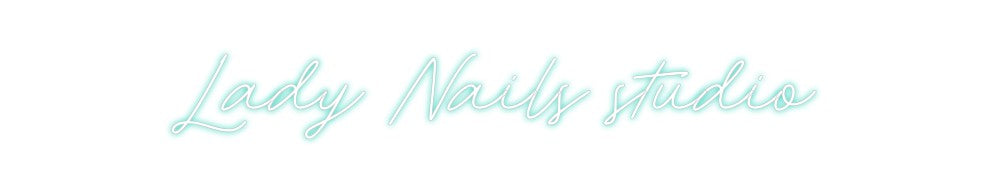 Neon personalizado: Lady Nails st...