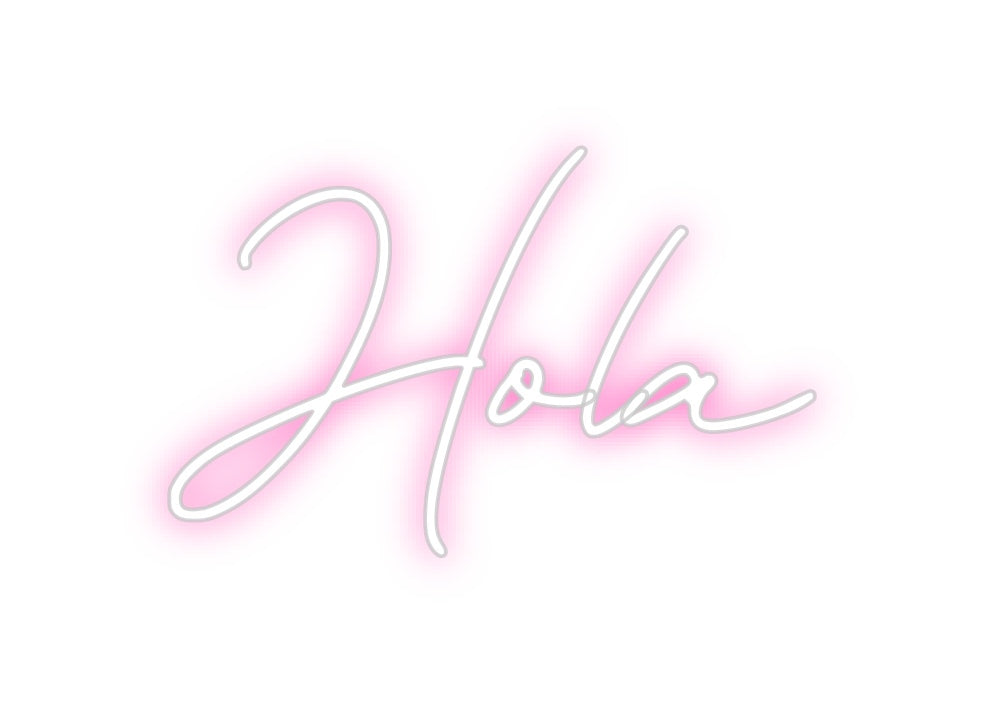 Neon personalizado: Hola