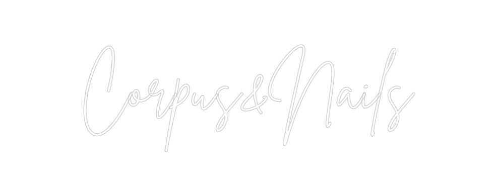 Neon personalizado: Corpus&Nails