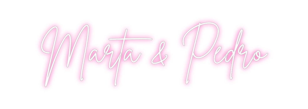Neon personalizado: Marta & Pedro