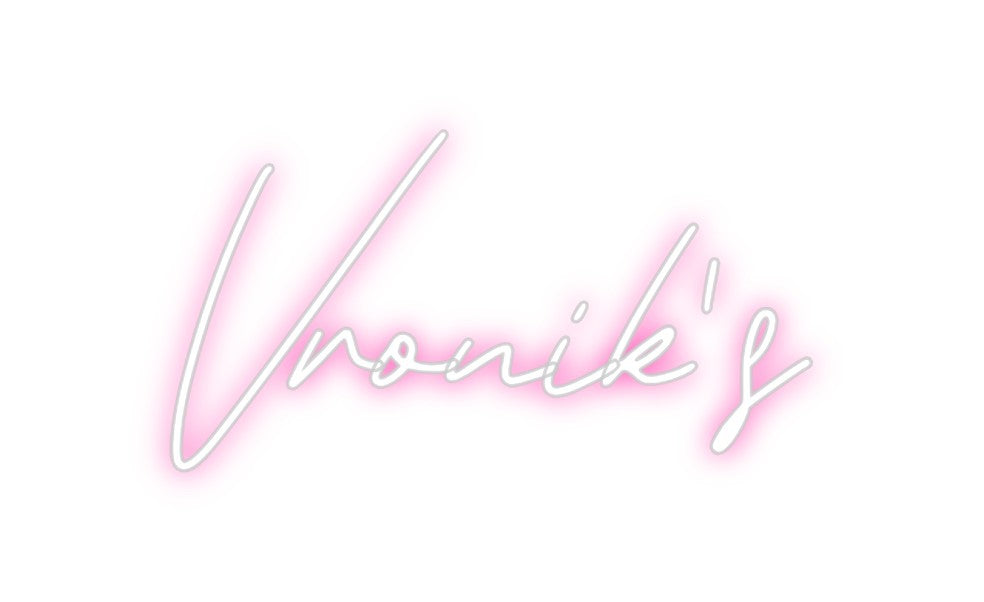 Neon personalizado: Vronik's