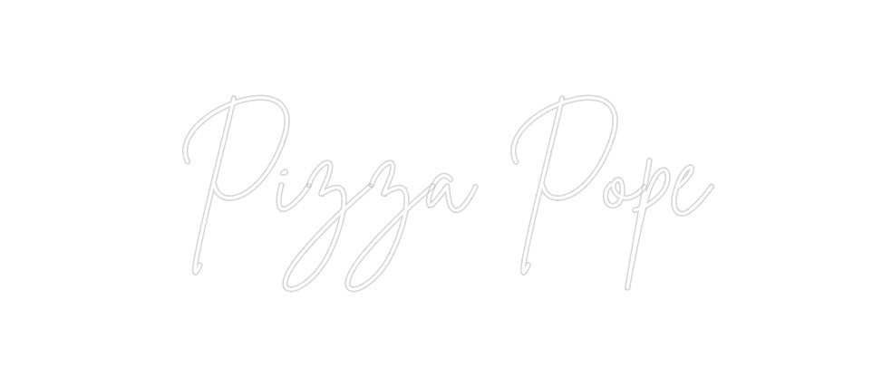 Neon personalizado: Pizza Pope