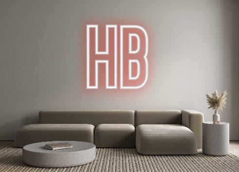 Neon personalizado: HB