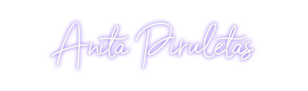 Neon personalizado: Anita Piruletas