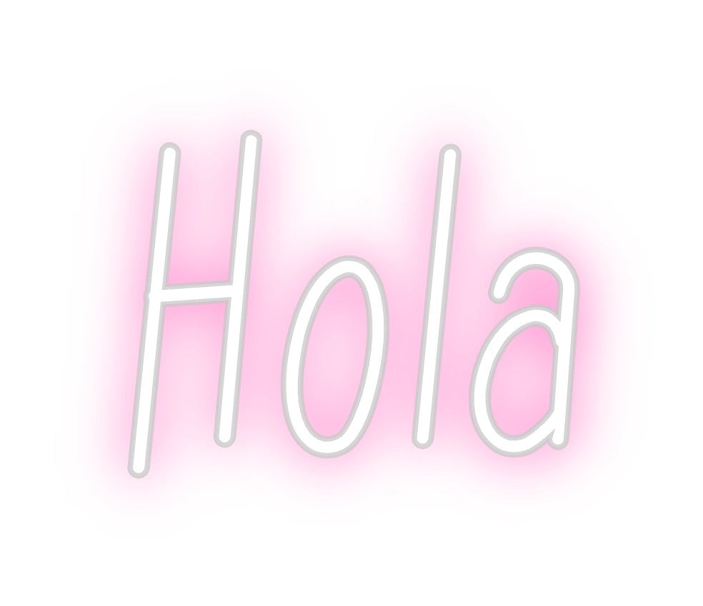 Neon personalizado: Hola