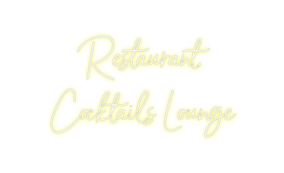Neon personalizado: Restaurant,
...