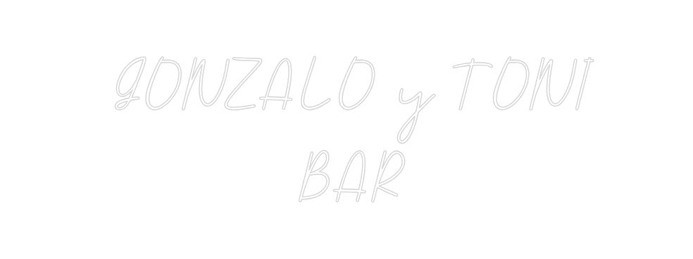 Neon personalizado: GONZALO y TON...