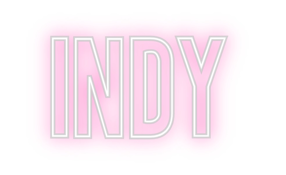 Neon personalizado: INDY