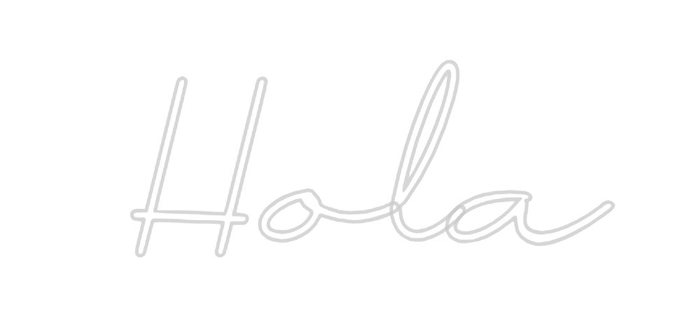 Neon personalizado: Hola
