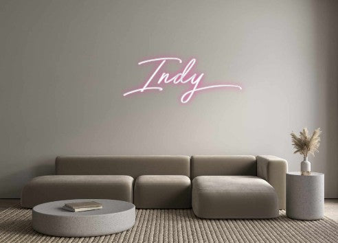 Neon personalizado: Indy