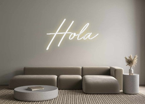 Neon personalizado: Hola