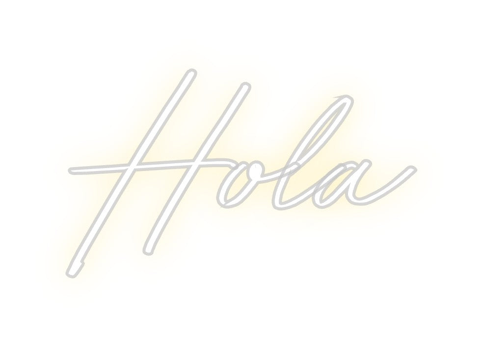 Neon personalizado: Hola