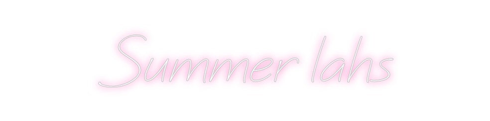 Neon personalizado: Summer lahs