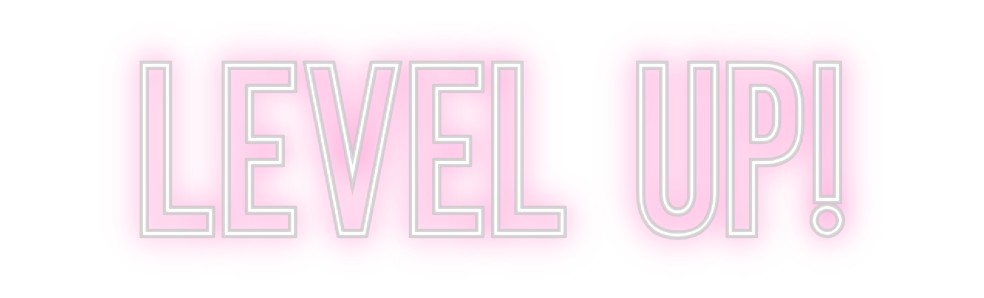 Neon personalizado: Level UP!