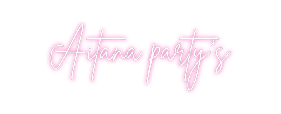 Neon personalizado: Aitana party's