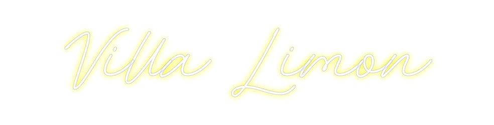 Neon personalizado: Villa Limon
