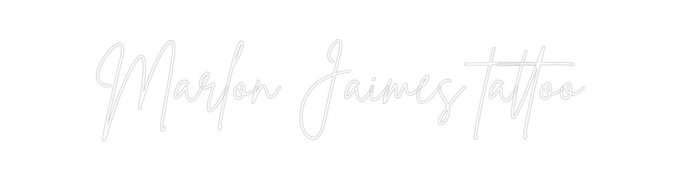 Neon personalizado: Marlon Jaimes...