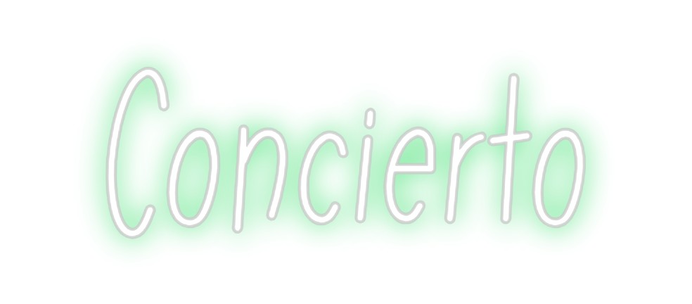 Neon personalizado: Concierto