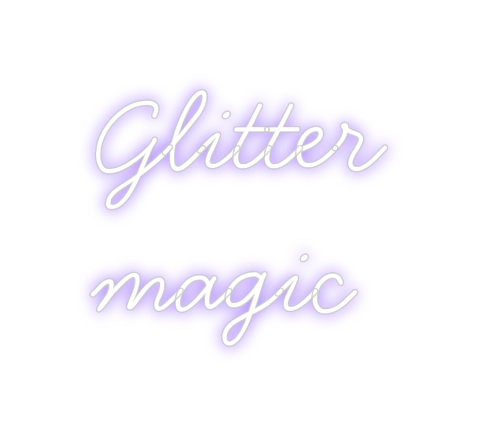Neon personalizado: Glitter
magic