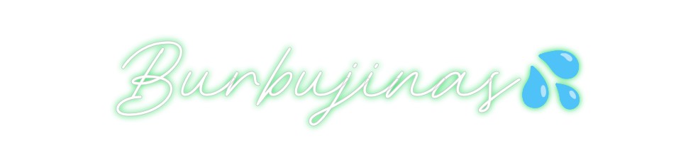 Neon personalizado: Burbujinas💦