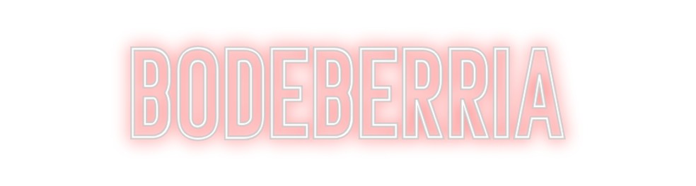 Neon personalizado: Bodeberria