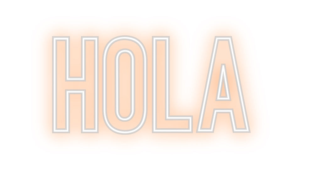 Neon personalizado: Hola