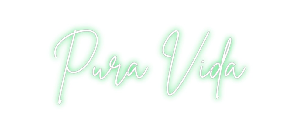 Neon personalizado: Pura Vida