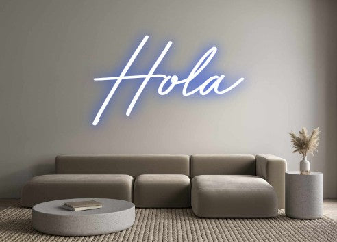 Neon personalizado: Hola
