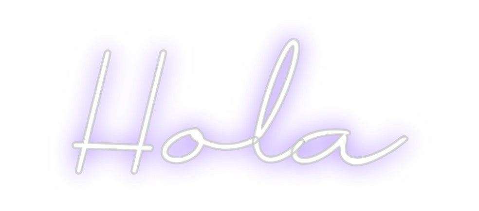 Neon personalizado: Hola