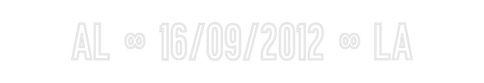 Neon personalizado: AL ∞ 16/09/20...