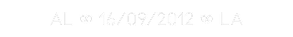 Neon personalizado: AL ∞ 16/09/20...