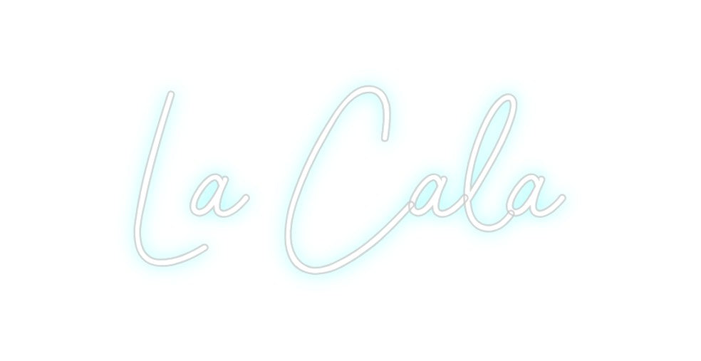 Neon personalizado: La Cala