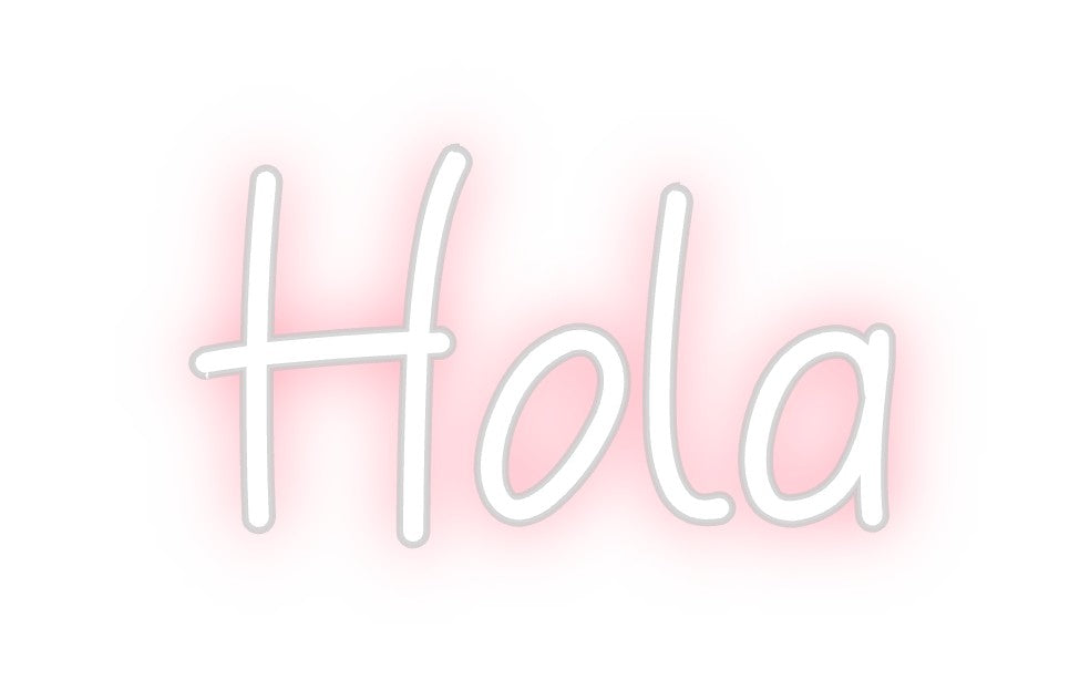 Neon personalizado: Hola