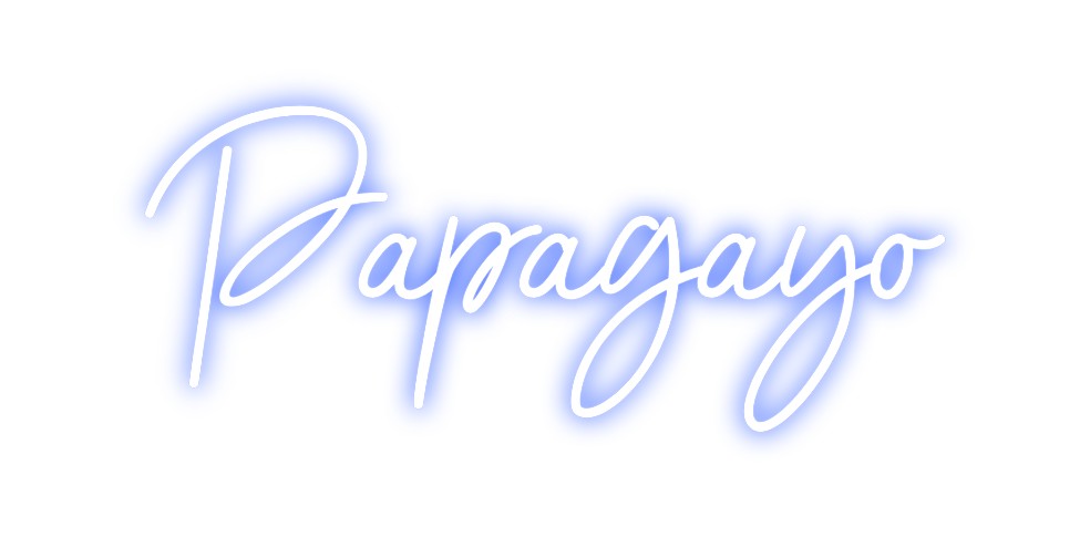 Neon personalizado: Papagayo