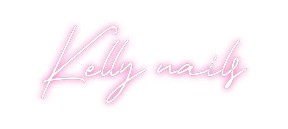 Neon personalizado: Kelly nails