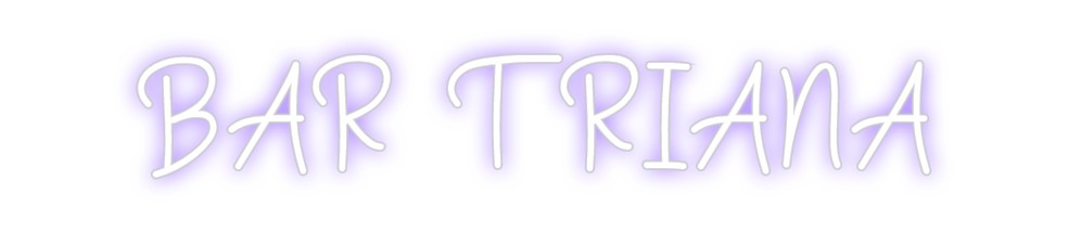 Neon personalizado: BAR TRIANA