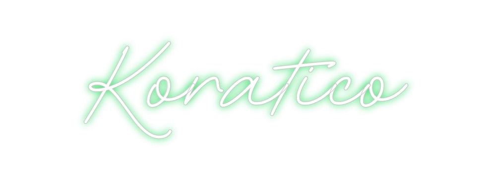 Neon personalizado: Koratico