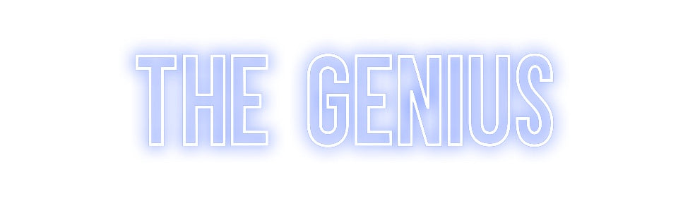 Neon personalizado: THE GENIUS