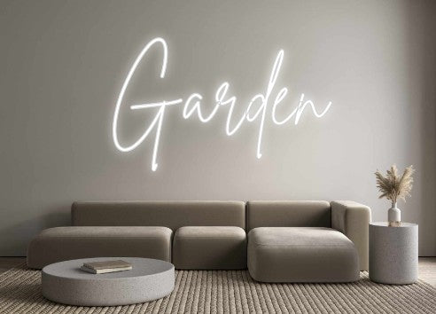 Neon personalizado: Garden
