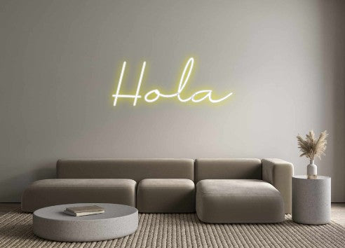 Neon personalizado: Hola