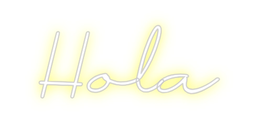 Neon personalizado: Hola